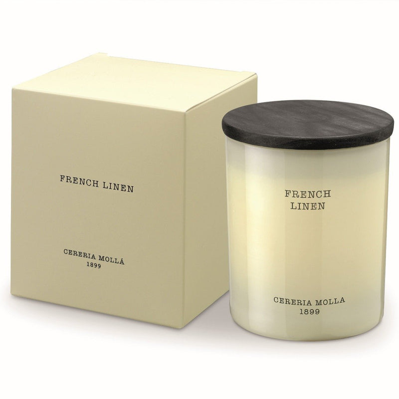 French Linen Ivory 8 oz/230 gm. Premium Candle
