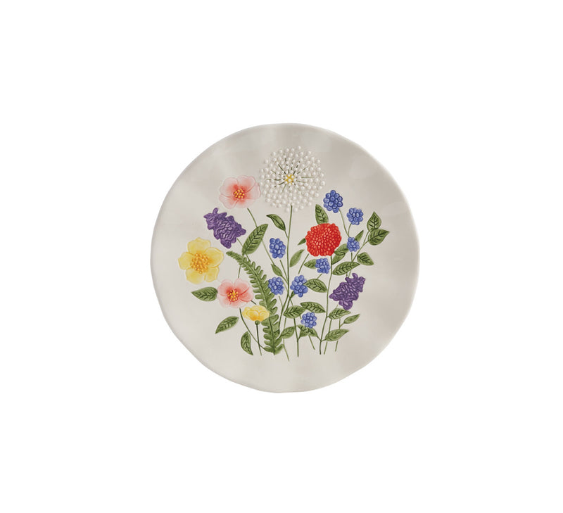 Garden Flower Salad Plate