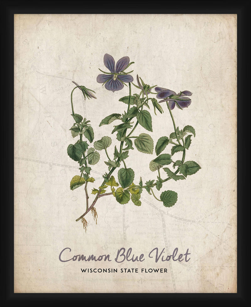 Blue Violet 20'' x 18'' Framed Wall Art