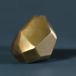 Faceted Vase - Brass