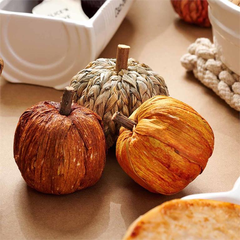 Orange Husk Pumpkin Placecard Holder