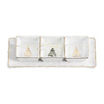 Gold Triple Dip Tray Set