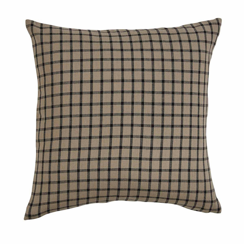 Check Pillow - Brown and Black