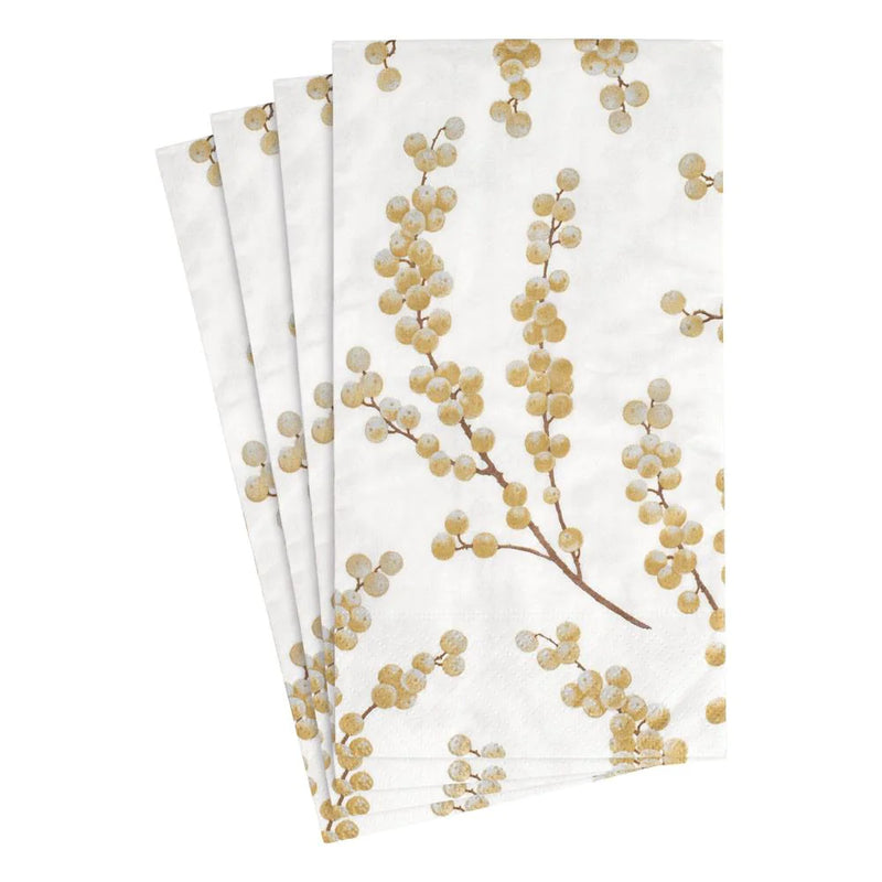 Berry Branches White/Gold - Guest Towel