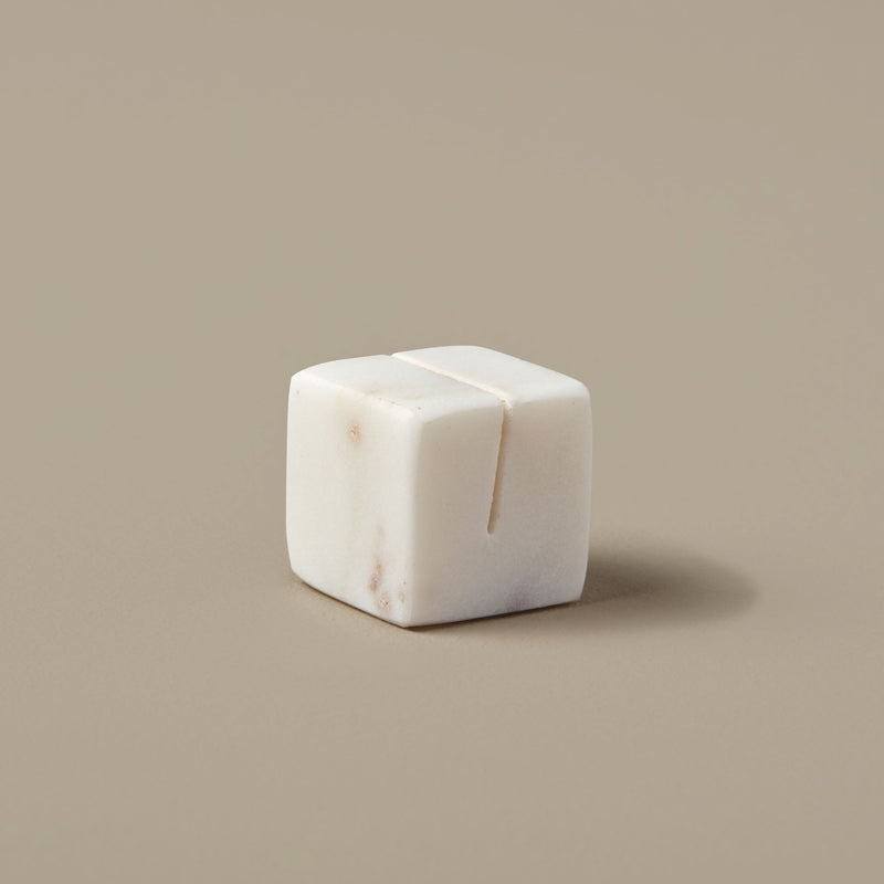 Marble Cube Place Card Holder