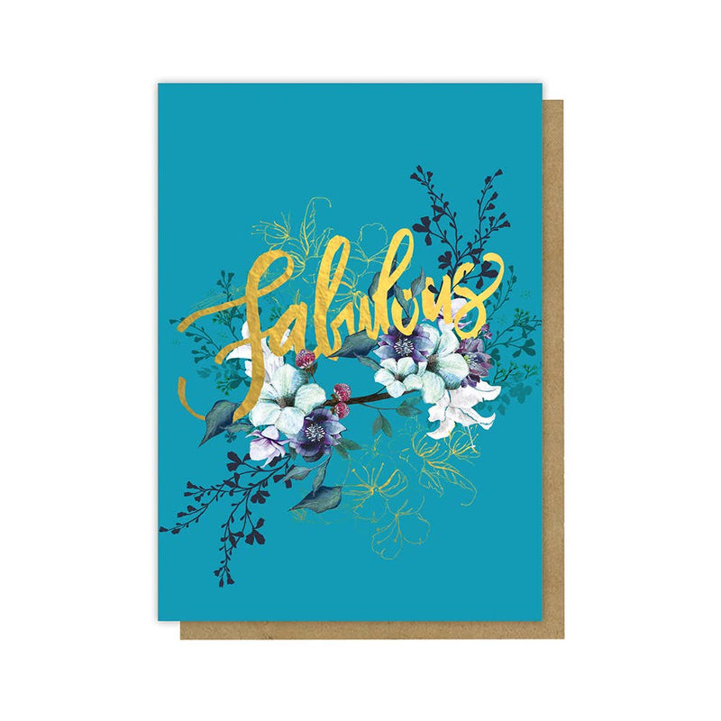 Jewel Flower Greeting Card