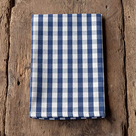 Navy Gingham Cloth Napkin