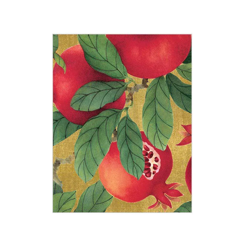 Pomegranates Gift Enclosure Cards - 4 Mini Cards & 4 Envelopes