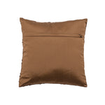 Brown Embroidered Velvet Pillow