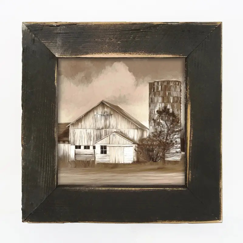 Abandoned Farm Print in Reclaimed Barnwood Frame