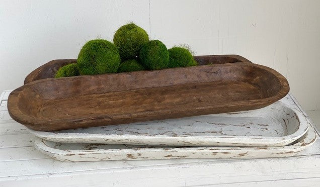 Large Carved Bowl - Spanish Oak