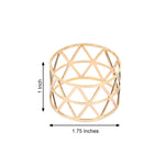 Metallic Gold Geometric Napkin Ring