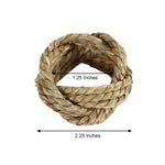 Rustic Burlap Napkin Ring - Natural