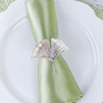 Silver Ginkgo Leaf Napkin Ring