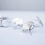 Silver Ginkgo Leaf Napkin Ring