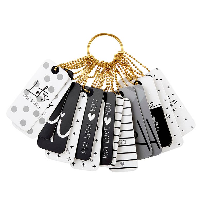 Gift Tag Book - Black and White