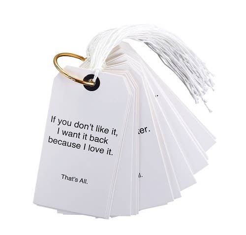 TA Gift Tag Book