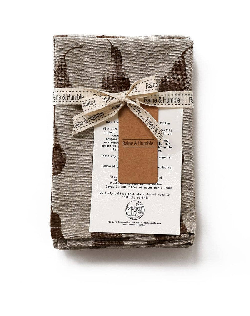 Pear Napkins Khaki - Set of 4