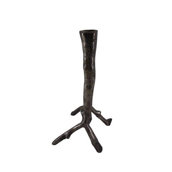 Candle Stand - Branch - Silver Antique