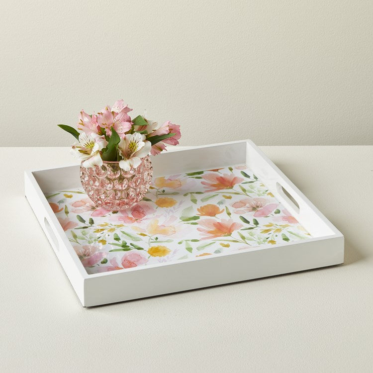 Floral Delight Serving Tray